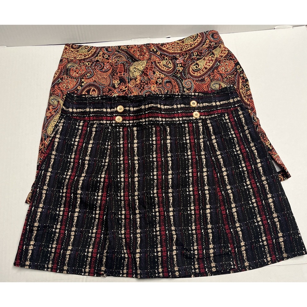 Lot of 2 Lady Hagen Golf Skorts Size 12 Plaid Tweed & Paisley Athletic Skirts